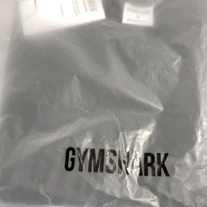 Gymshark black short sleeve tshirt block logo